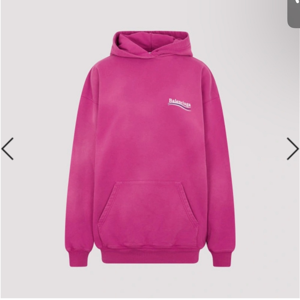 Balenciaga men Political Campaign logo-print hoodie